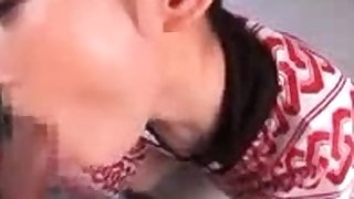 Cute asian blowjob instructor hikaru enjoys hairy cocks